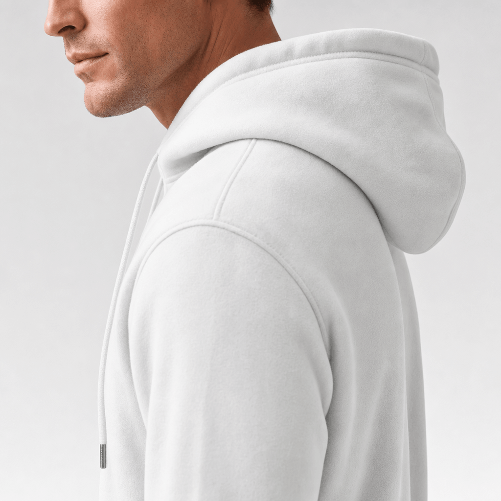 Romeo Brushed Fleece Hoodie – Midweight Drawstring Kangaroo Pockets Relaxed Pullover