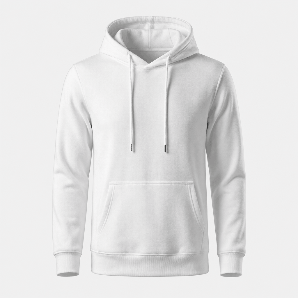 Romeo Brushed Fleece Hoodie – Midweight Drawstring Kangaroo Pockets Relaxed Pullover