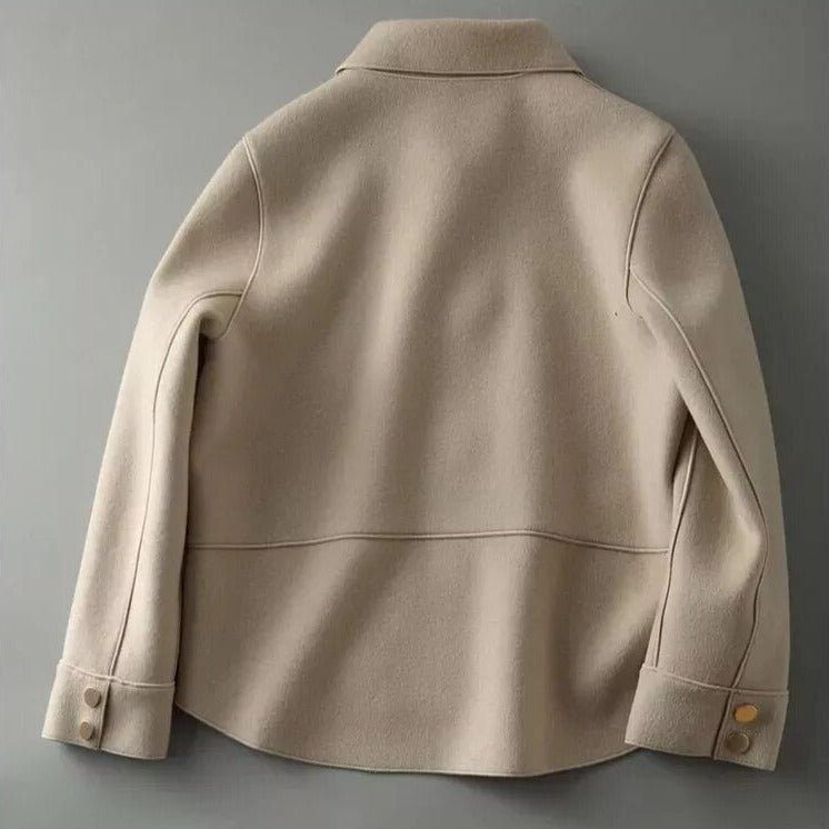 Women's Button-Front Jacket with Peter Pan Collar
