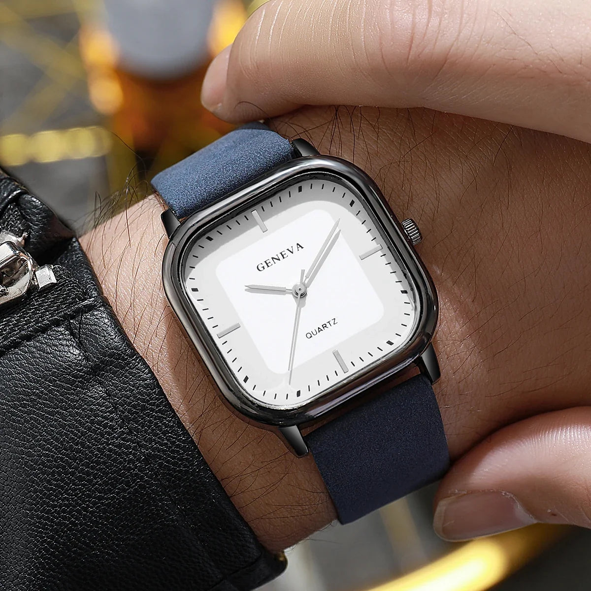 Geneva Square Dial Watch
