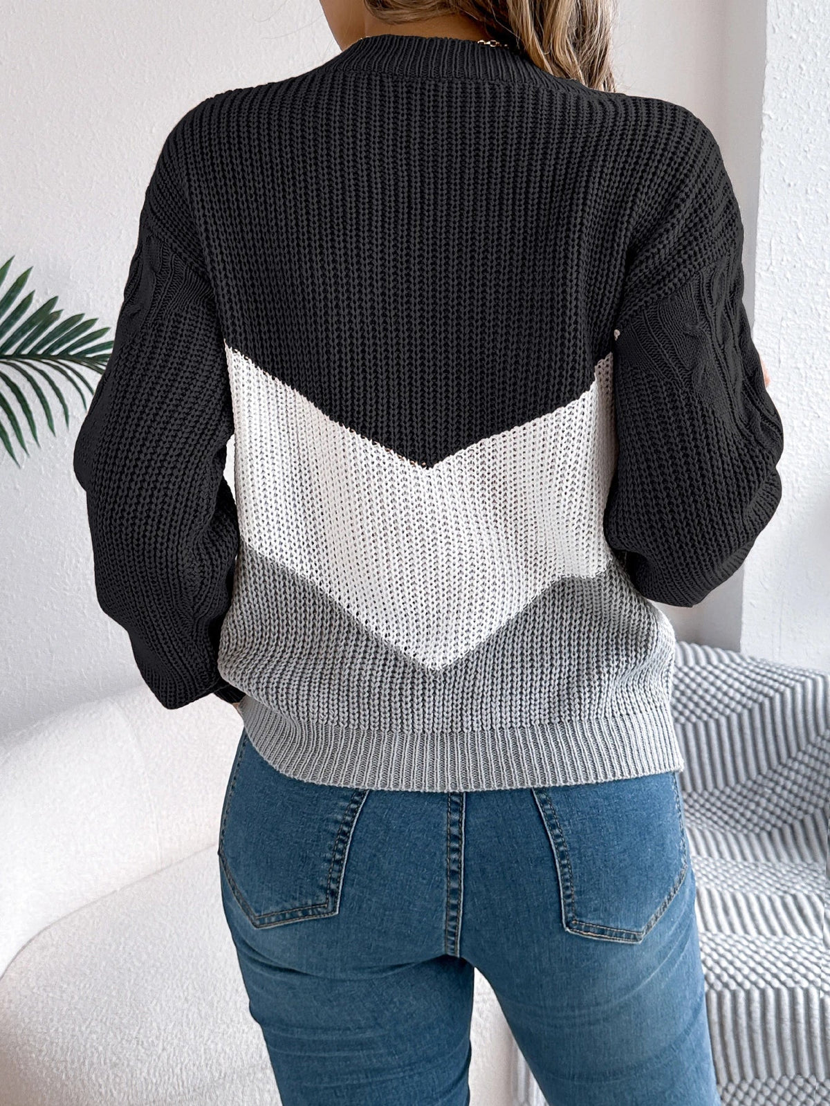 Beatrix | Chevron Stitch Sweater