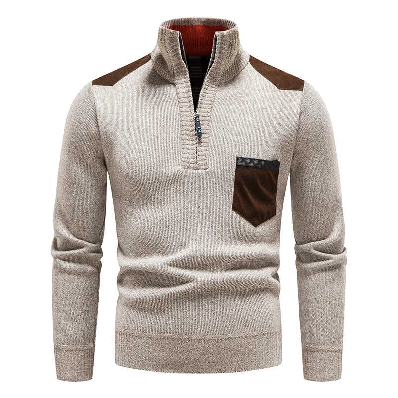 MEN'S FLEECE SWEATER WITH ZIP
