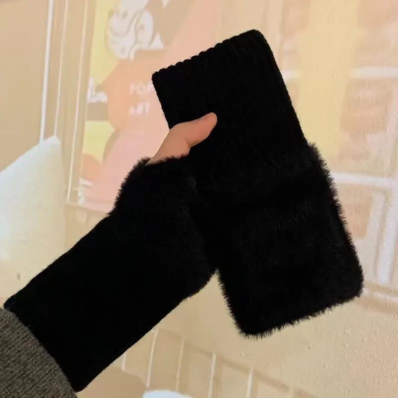 Serona Fleece Fingerless Warmers