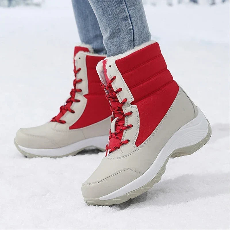 Women's Waterproof Snow Boots | Faux Fur Lined Winter Ankle Boots