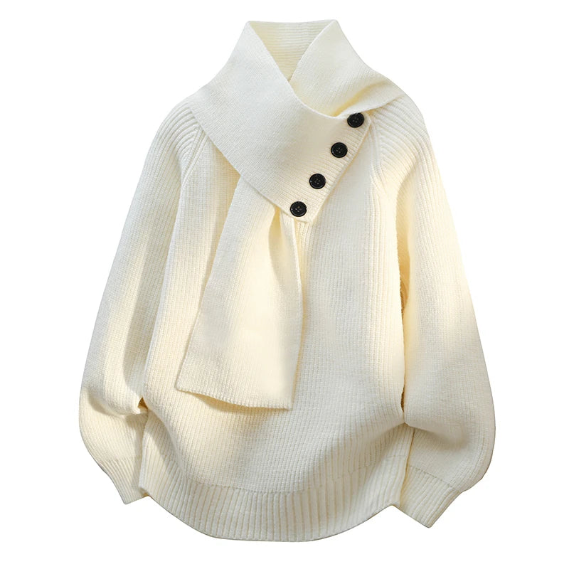 Kalliope | Scarf-Neck Sweater