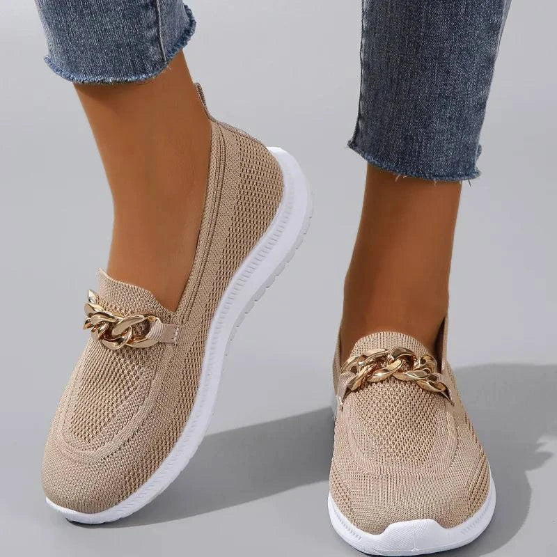 Aurelia Gold Knot Loafers