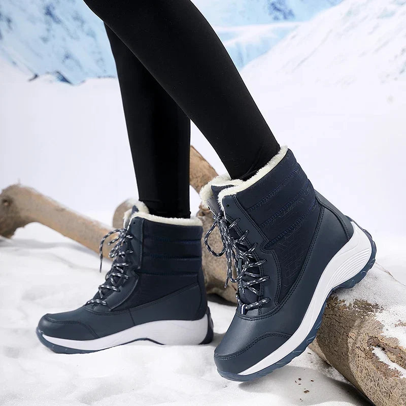 Women's Waterproof Snow Boots | Faux Fur Lined Winter Ankle Boots