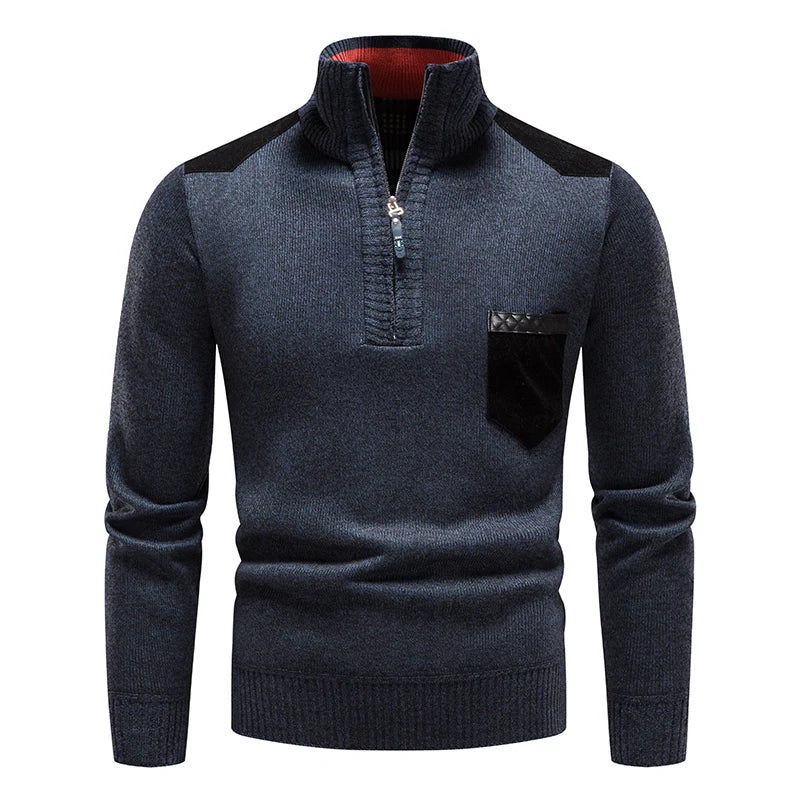 MEN'S FLEECE SWEATER WITH ZIP