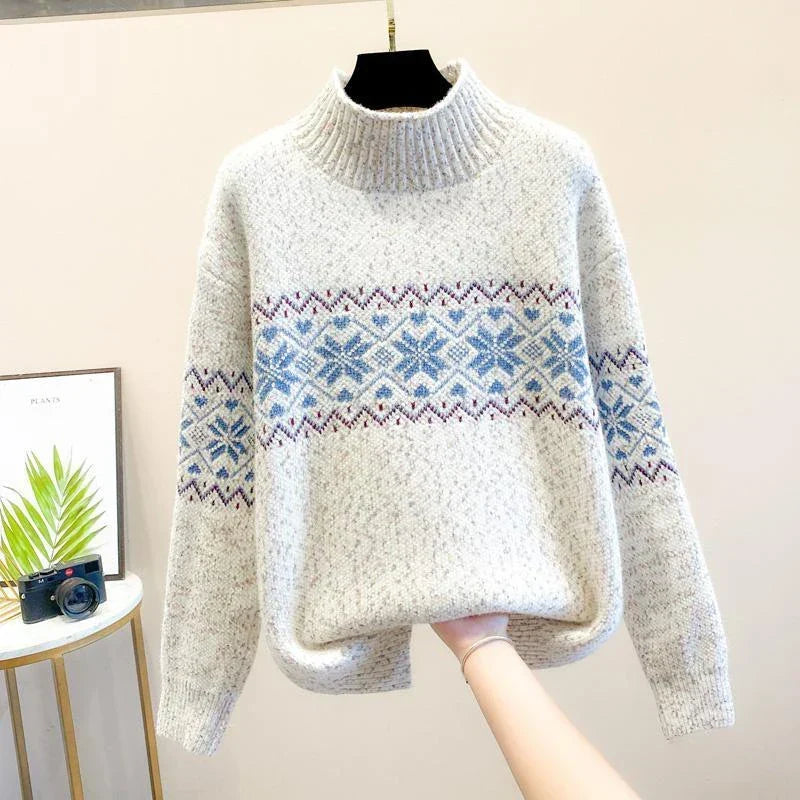 Cassia | Snowflake Knit Sweater