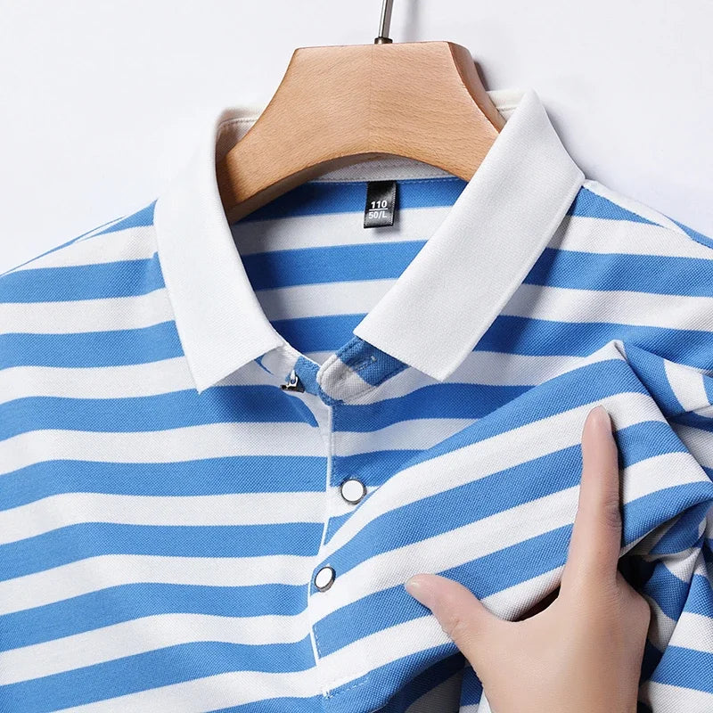 Broughton Striped Cotton Polo
