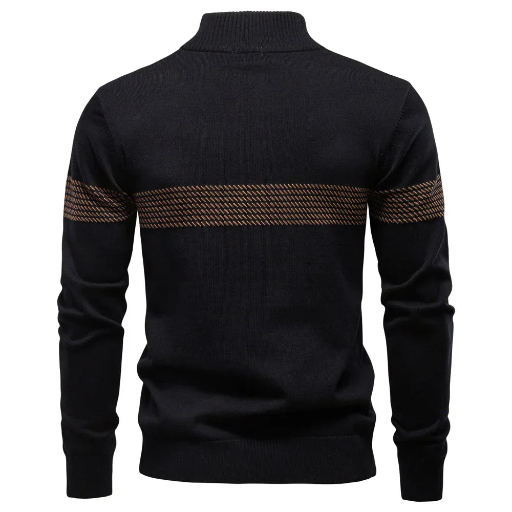 CLASSIC HALF-ZIP KNIT SWEATER FOR MEN