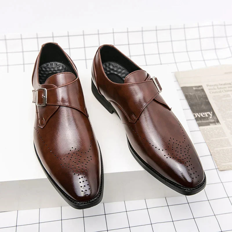 Men's Dress Shoes | Single Strap Buckle Design