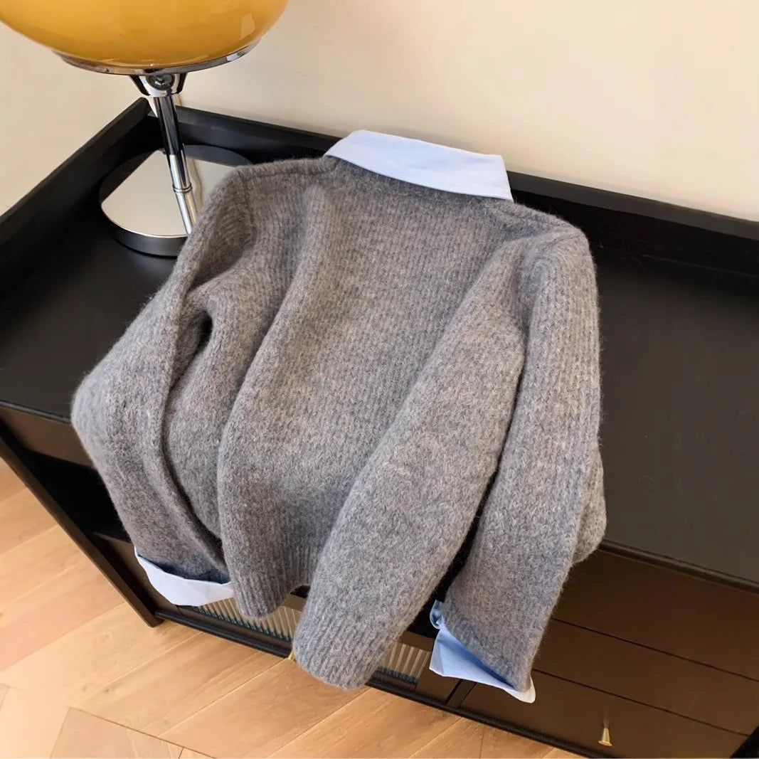 Sovana Layered Collar Sweater