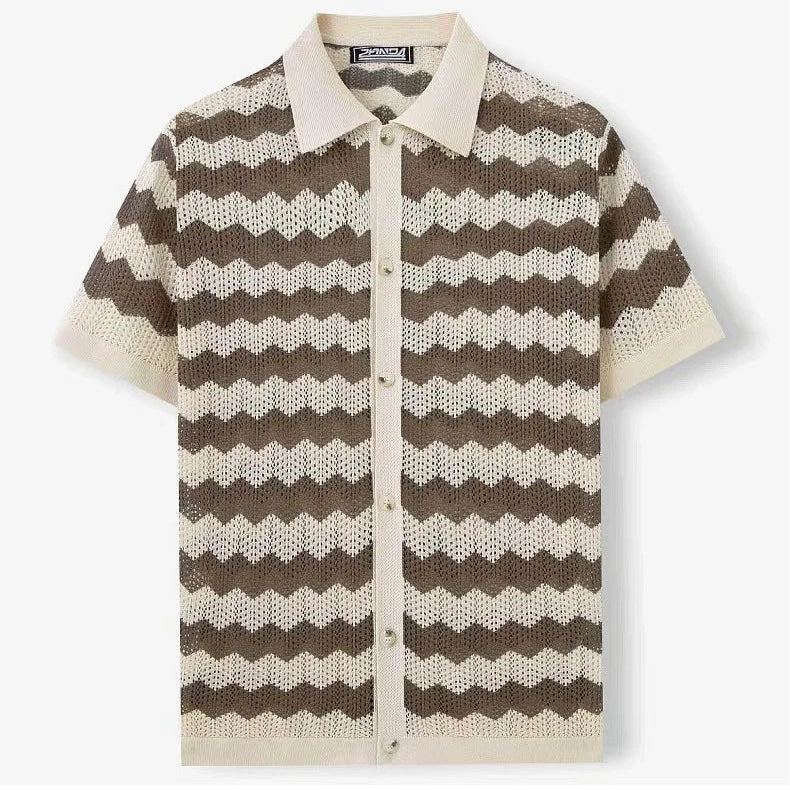 Palmero Knit Button Up