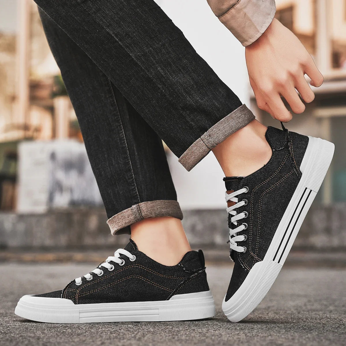 Brooks Denim Sneakers