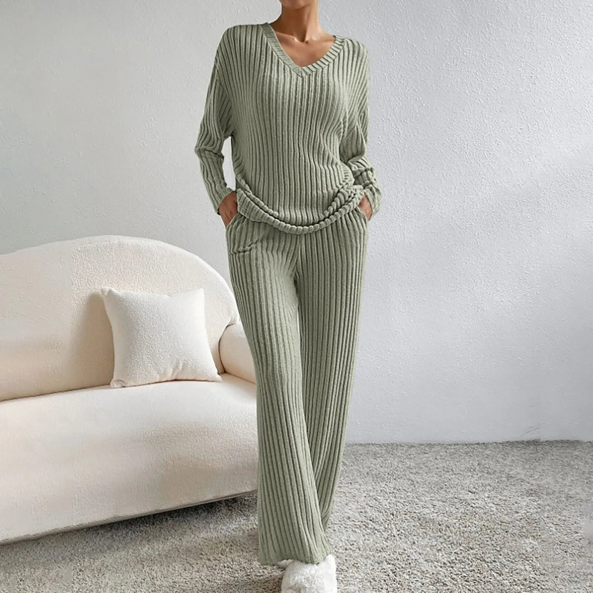 Ivory | Knitted Two-Piece Set