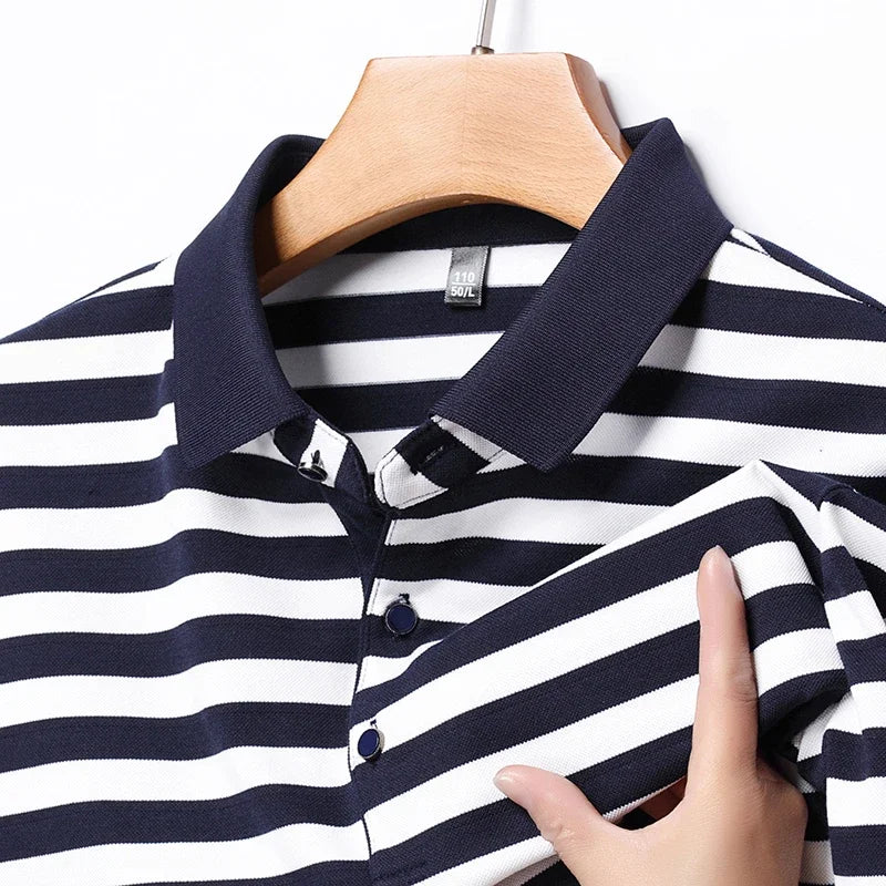 Broughton Striped Cotton Polo