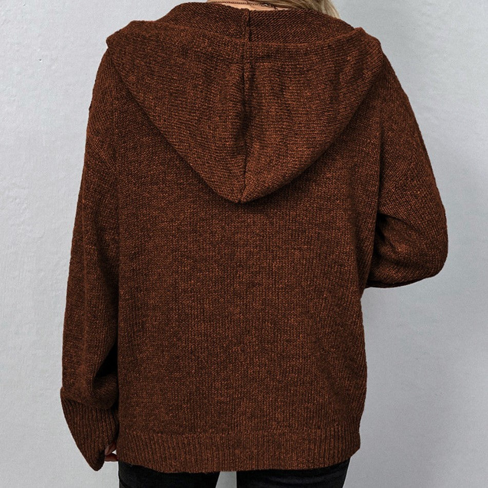 Women's Ribbed Knit Cardigan | Button-Front Winter Layer