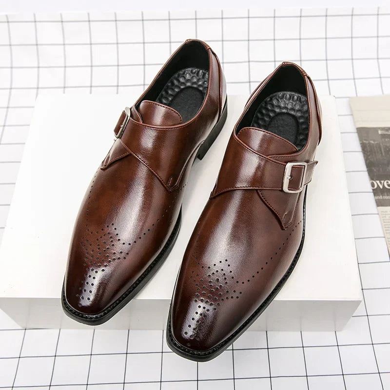 Men's Dress Shoes | Single Strap Buckle Design