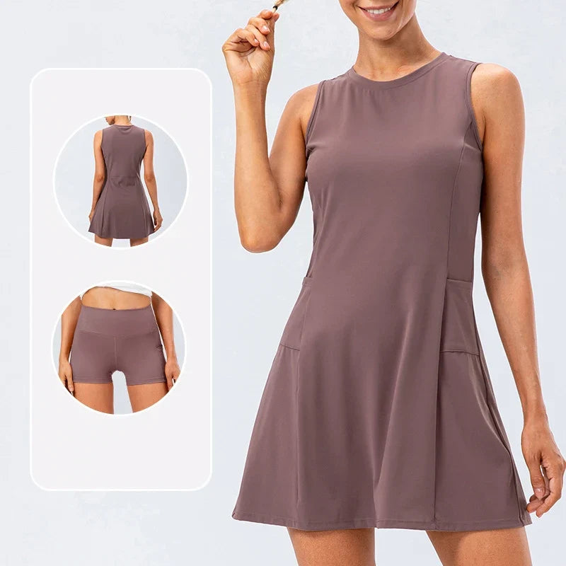 Aloura Athleisure Tennis Dress