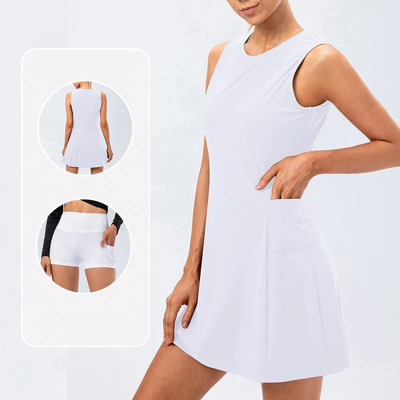 Aloura Athleisure Tennis Dress