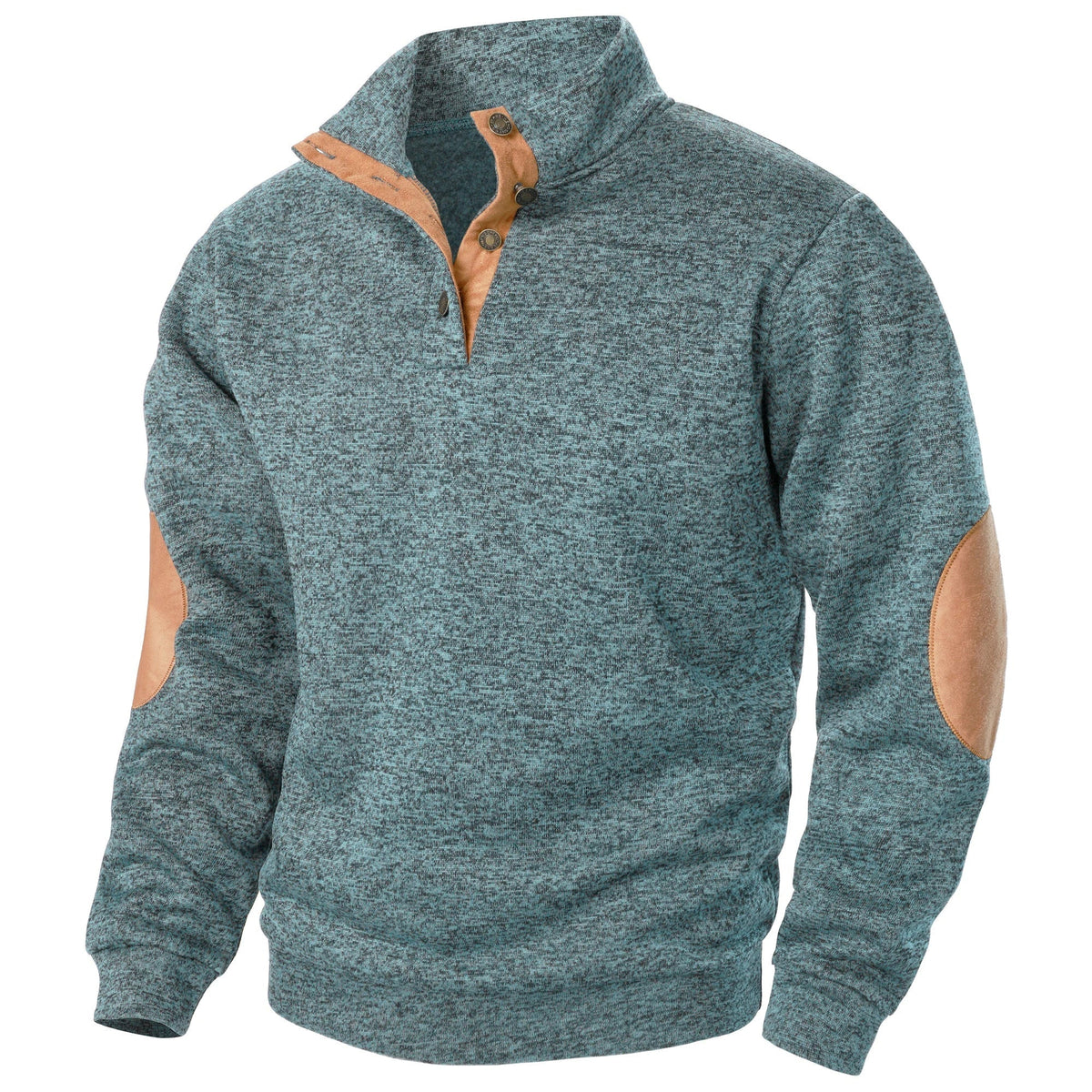 Men's Half-Zip Jumper with Contrast Trim