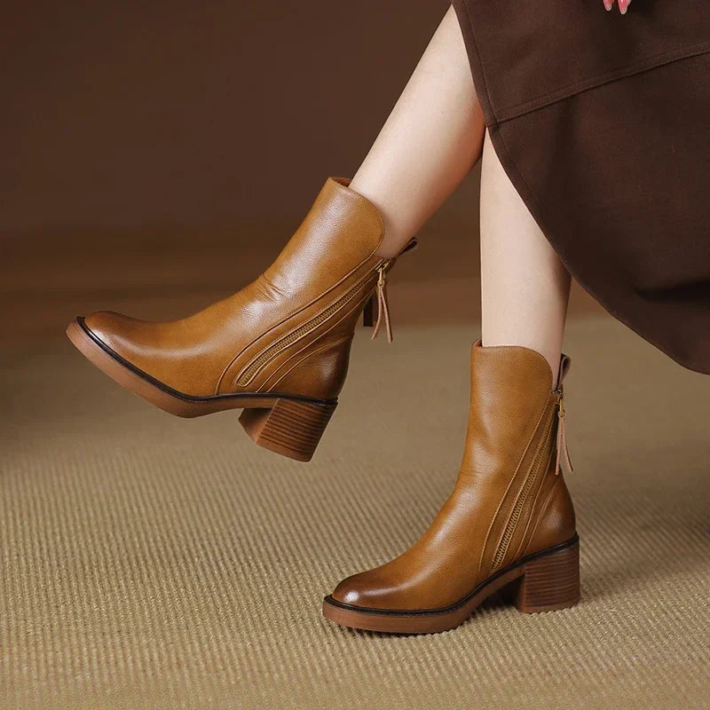Claire® | Stylish Block Heel Orthopedic Boots