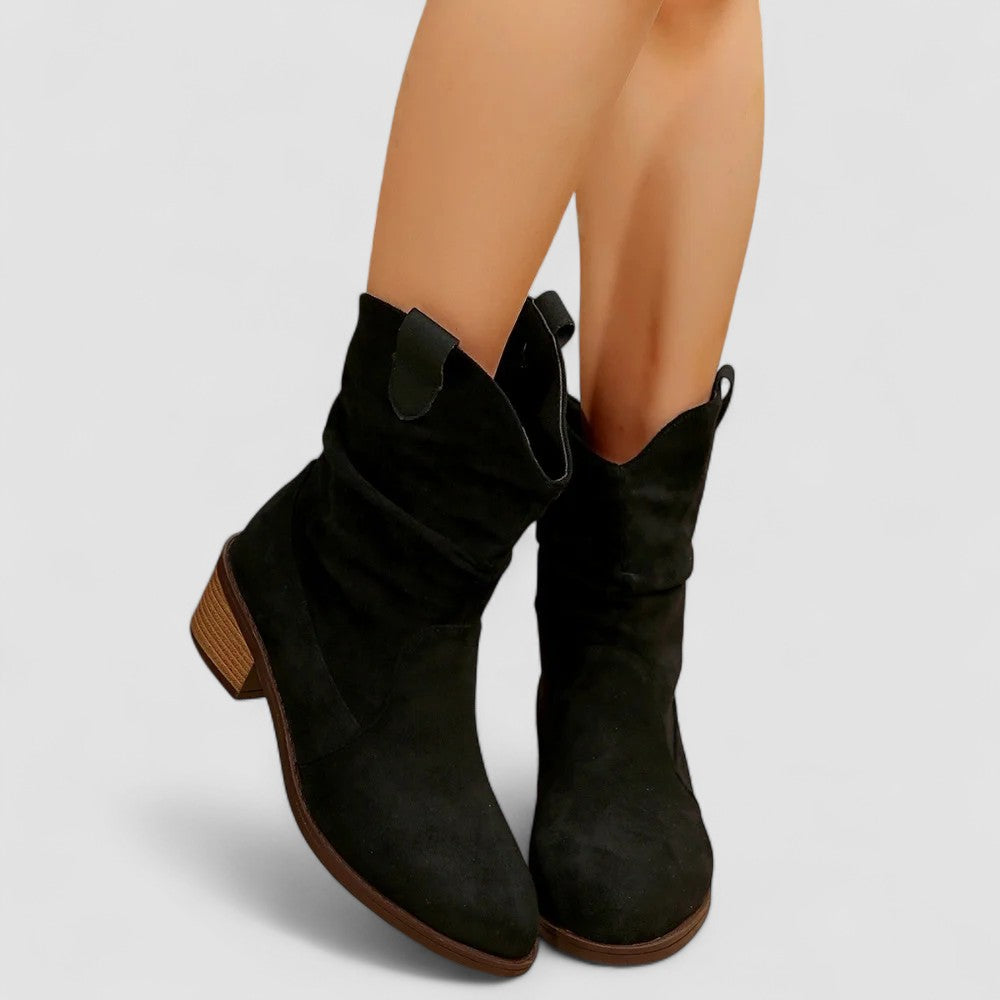 Heidi | Block Heel Mid-Calf Boots