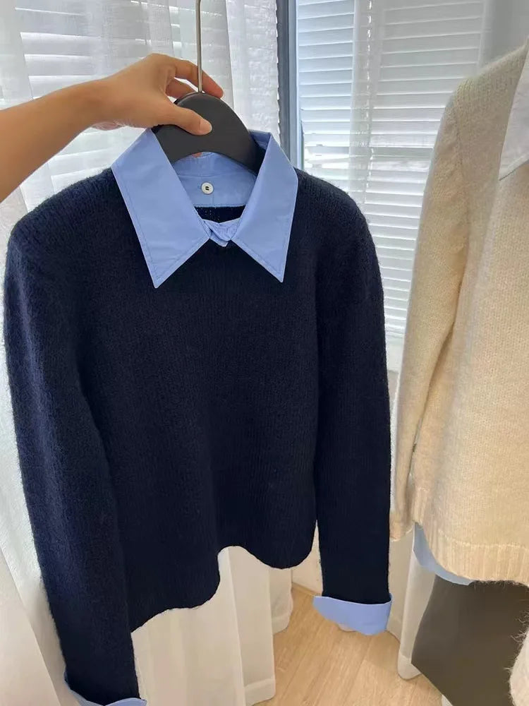 Sovana Layered Collar Sweater