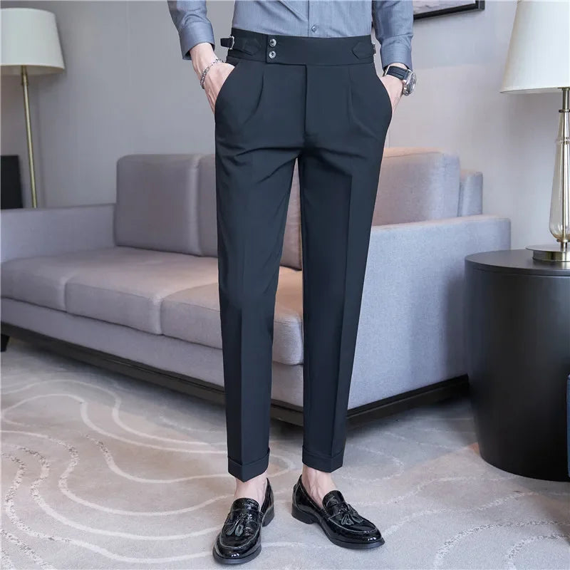 Men’s Trousers | Double Pleat High Waist