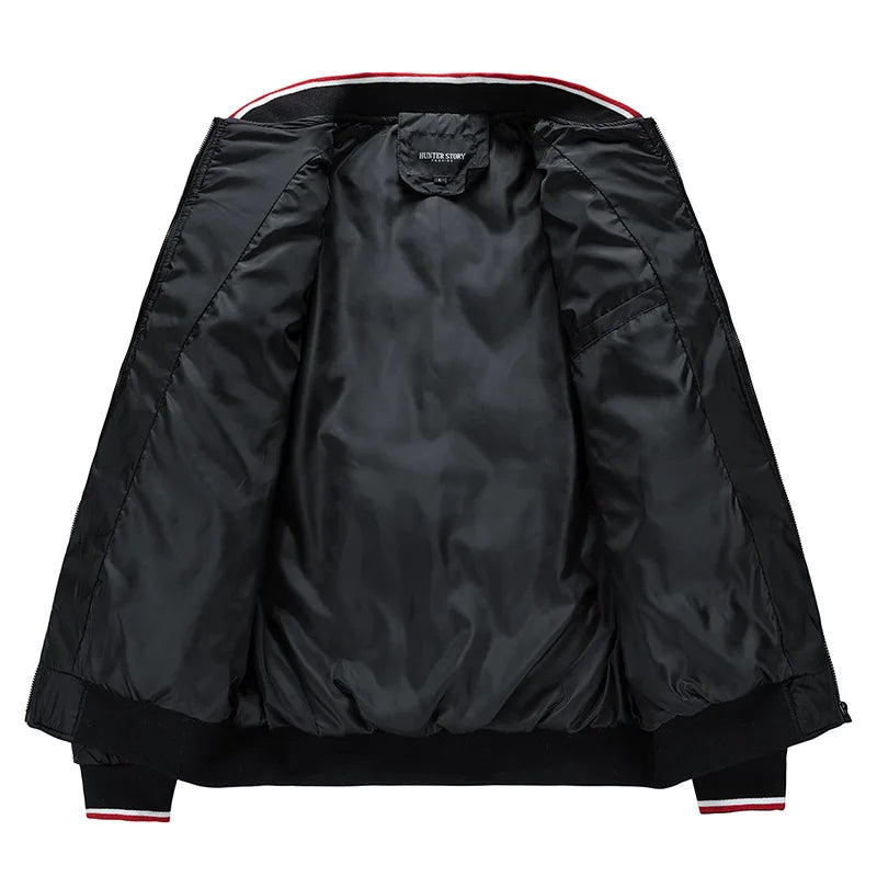 Everett Men's Quilted Diamond Bomber Jacket
