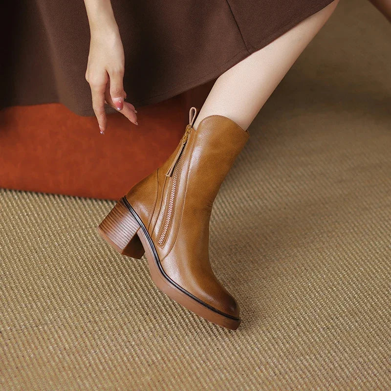 Claire® | Stylish Block Heel Orthopedic Boots