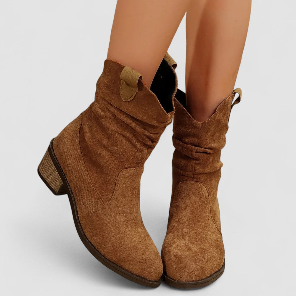 Heidi | Block Heel Mid-Calf Boots