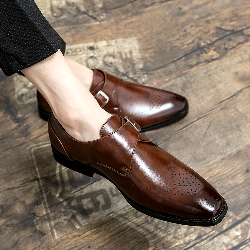 Men's Dress Shoes | Single Strap Buckle Design