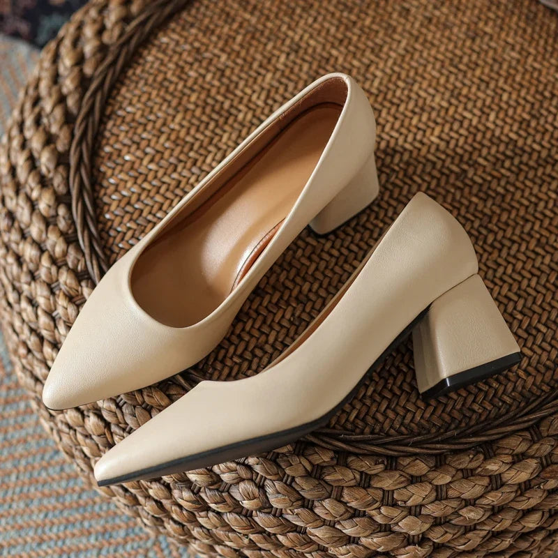 Orlena Leather Heels