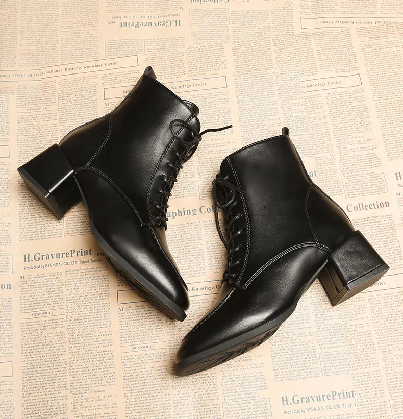 Lerida Lace-Up Ankle Boots
