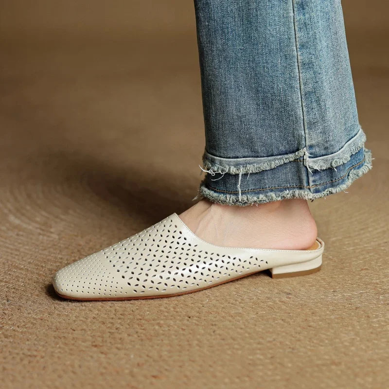 Maris Leather Mules