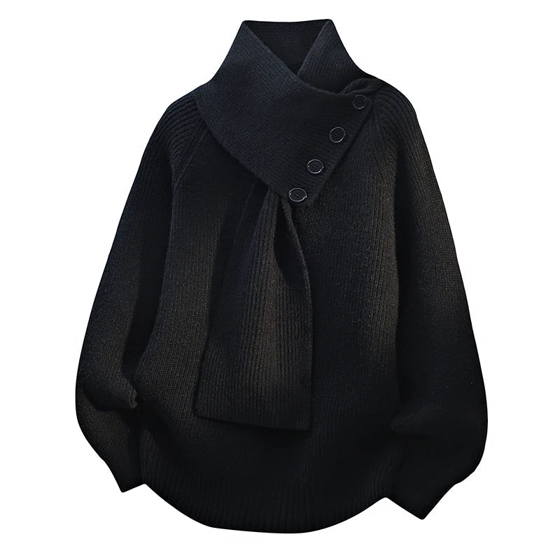 Kalliope | Scarf-Neck Sweater