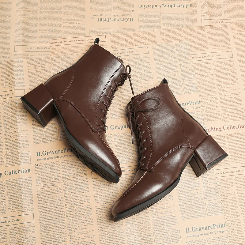 Lerida Lace-Up Ankle Boots