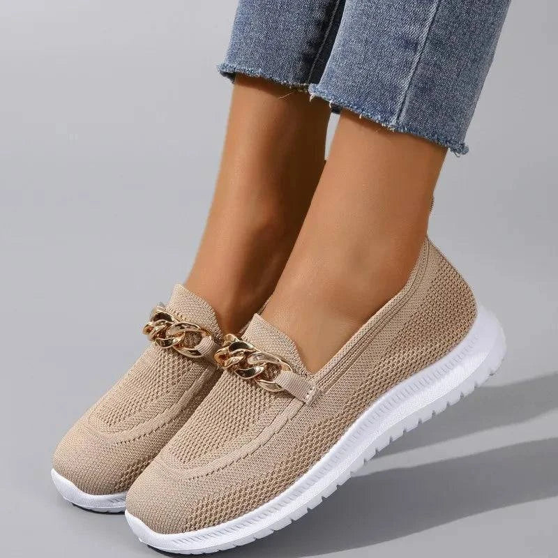 Aurelia Gold Knot Loafers