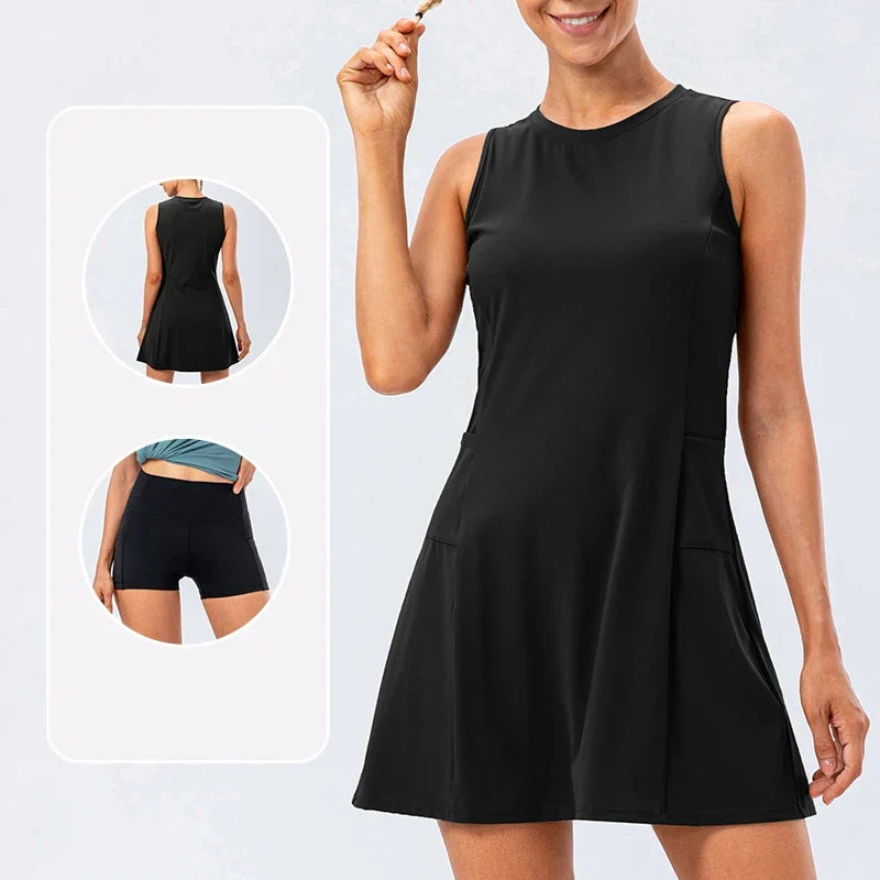 Aloura Athleisure Tennis Dress