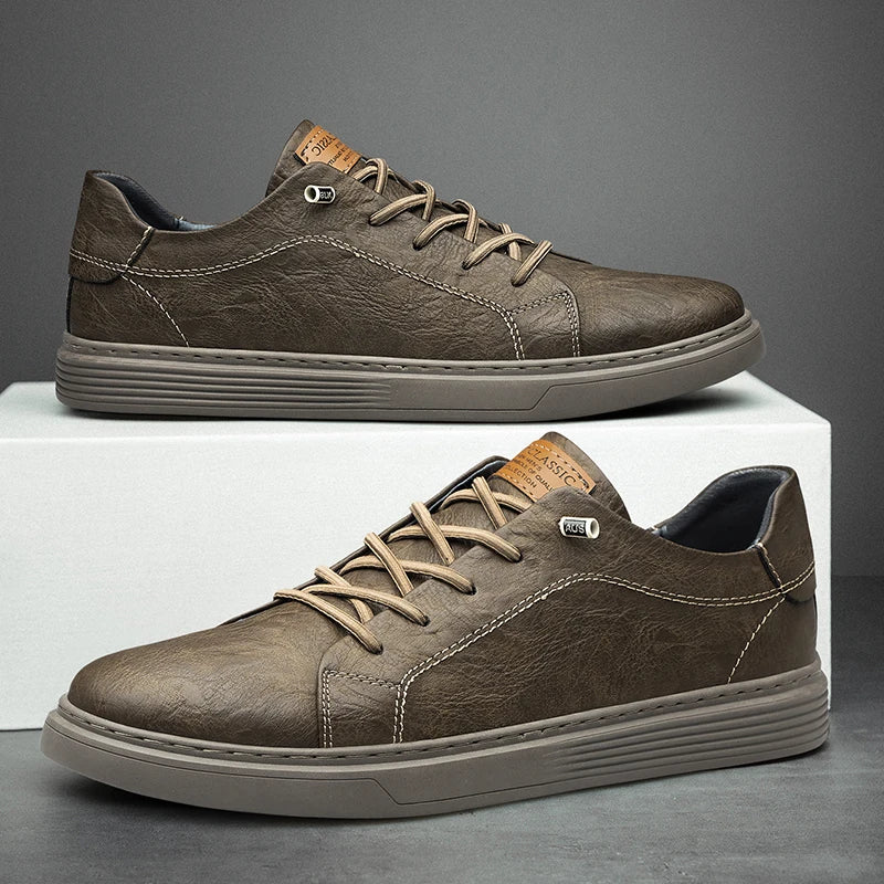 Men’s Milano Faux Leather Sneakers