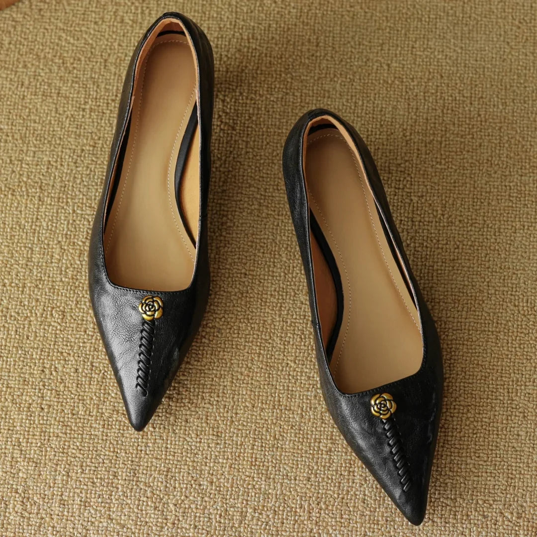 Mary Ann Leather Heels