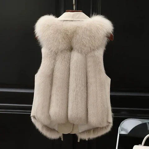 Kendall | Women's Fluffy Faux Fur Gilet with Lightweight Casual for Layering Vest