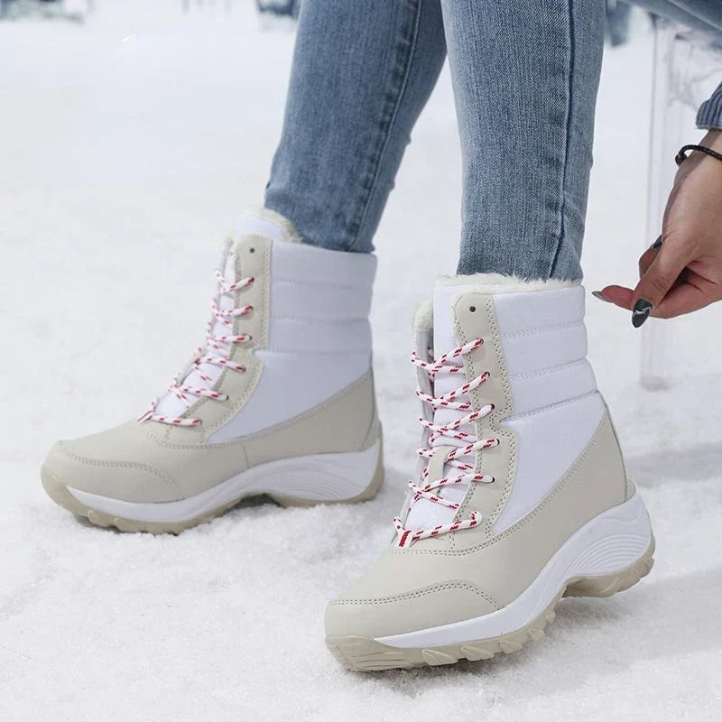 Women's Waterproof Snow Boots | Faux Fur Lined Winter Ankle Boots
