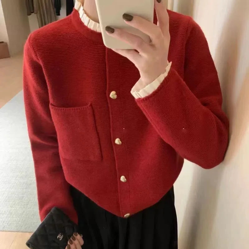 Bellaria Pearl Style Button Cardigan
