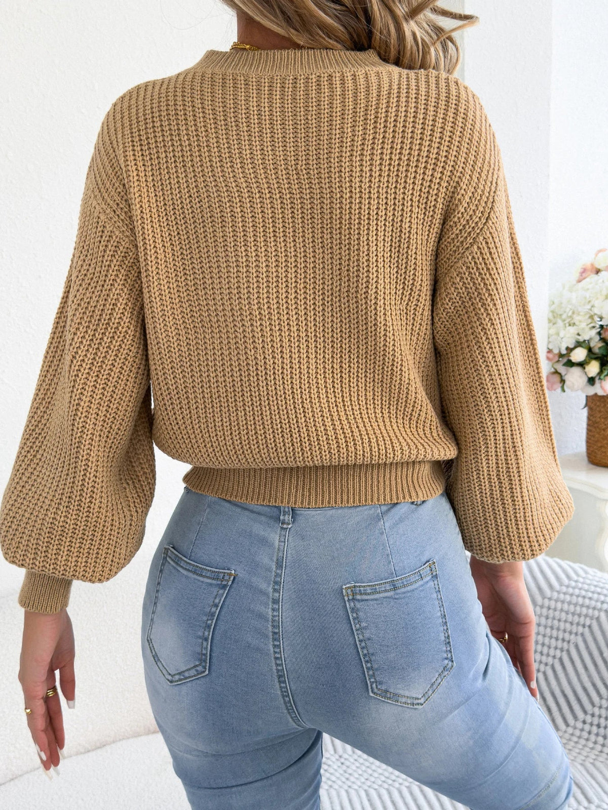 Raverno Knit Lantern Sweater