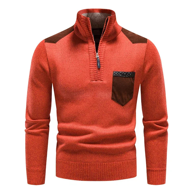 MEN'S FLEECE SWEATER WITH ZIP