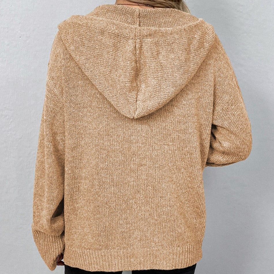 Women's Ribbed Knit Cardigan | Button-Front Winter Layer