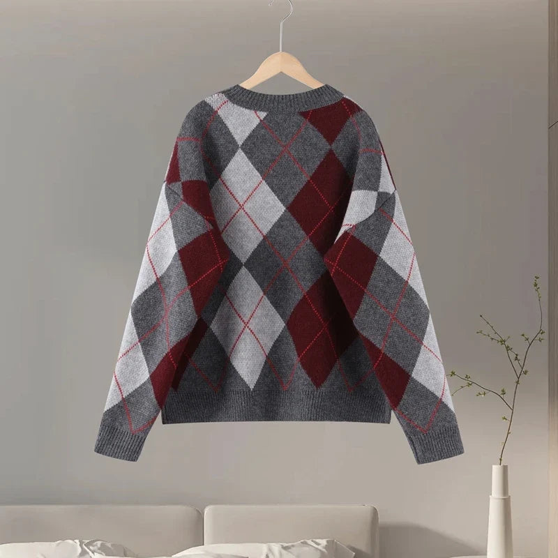 Lerida Argyle Knit Sweater